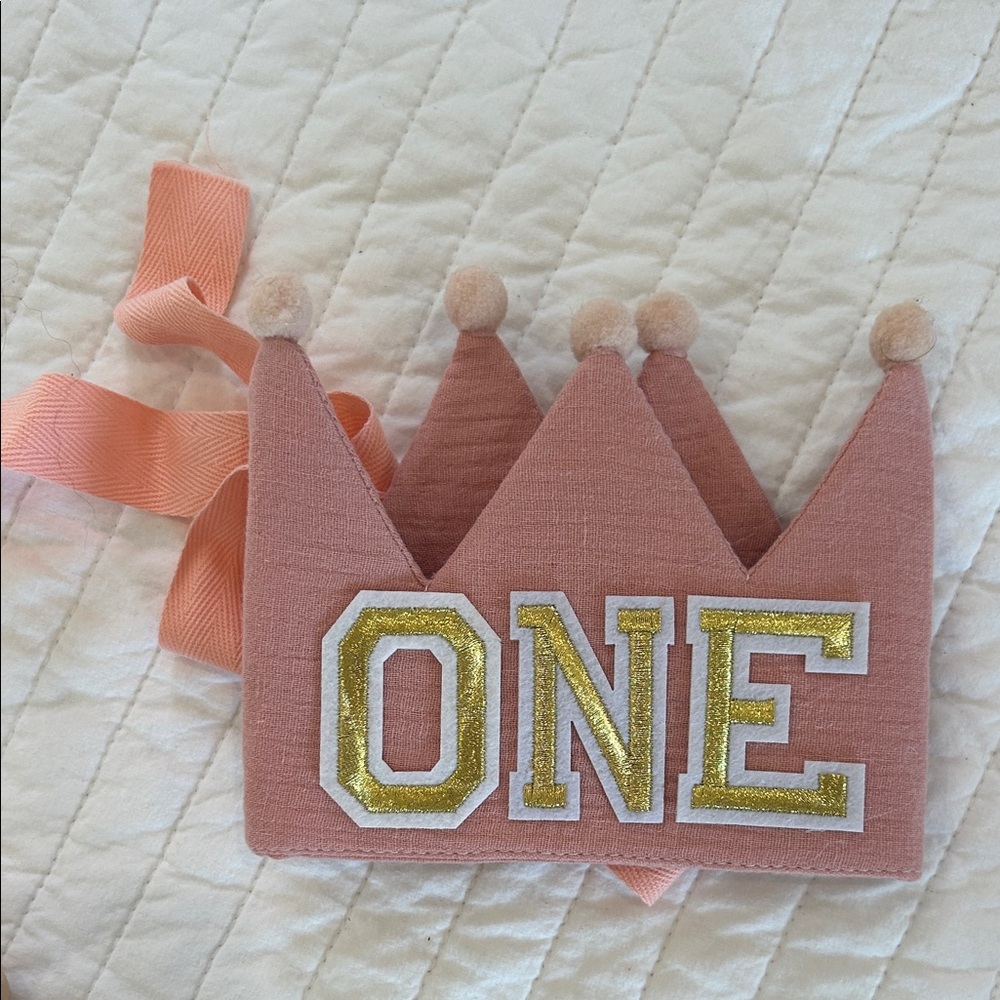 Pink and Yellow First Birthday Decor Set - Picture 3 of 4